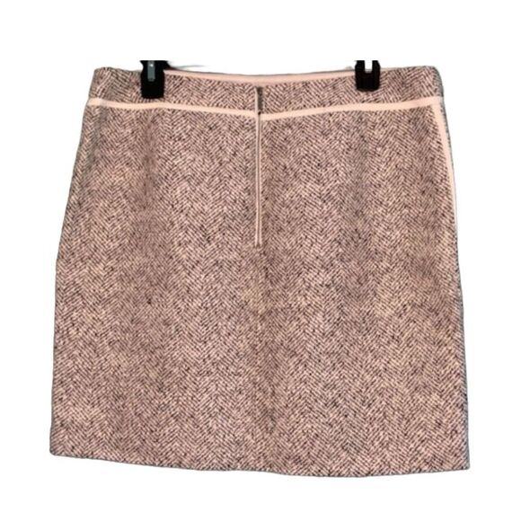 White House Black Market Tweed Pencil Skirt White Grey Wool Blend Mini 12 - Picture 5 of 12